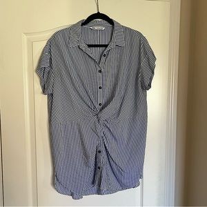 Zara Striped Twist-Knot Top (Size M)